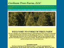 Tablet Screenshot of corkumtreefarm.com